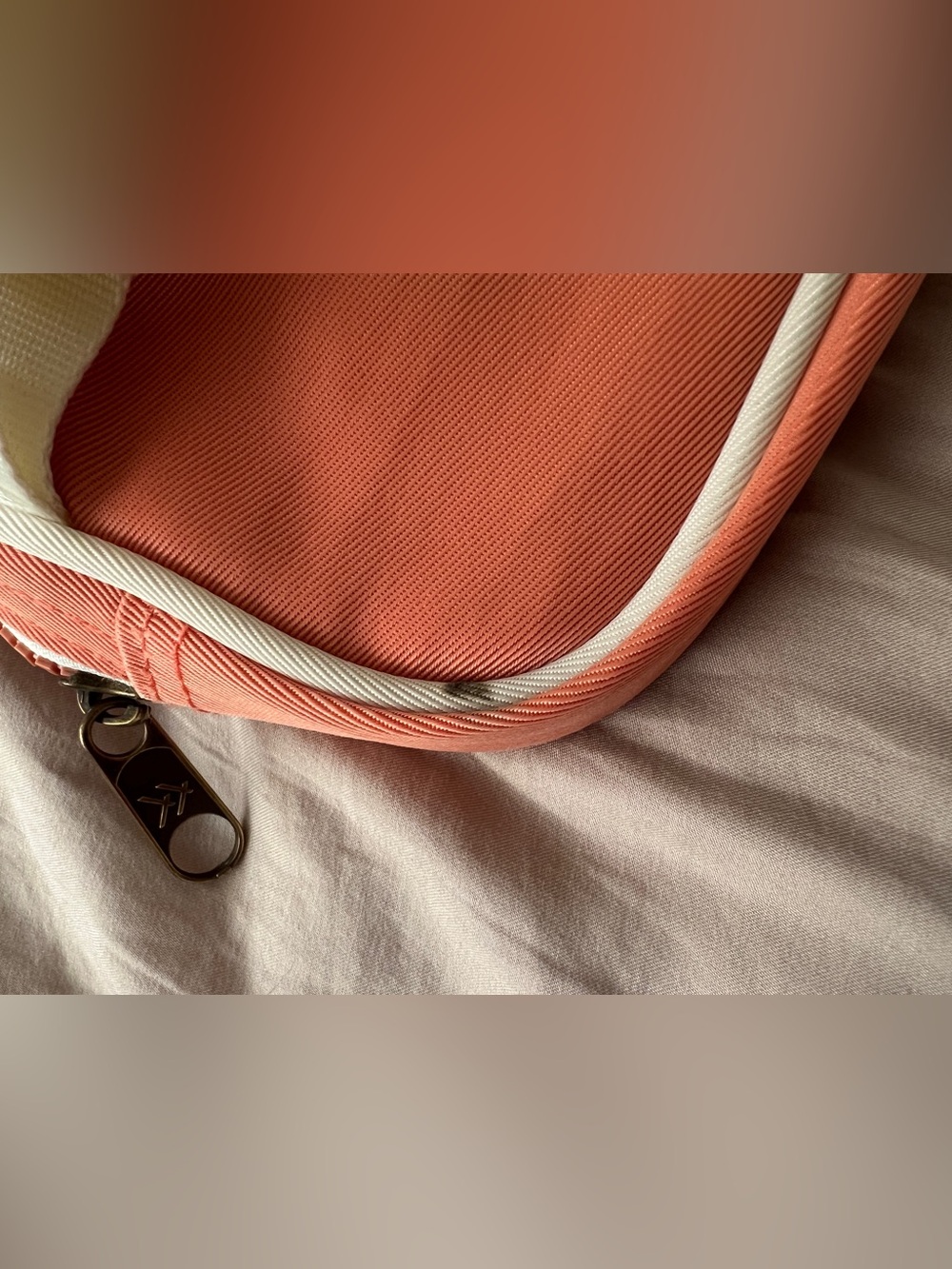 Threads Coral Fanny Pack with Nylon Cream Strap - Picture 3 of 8